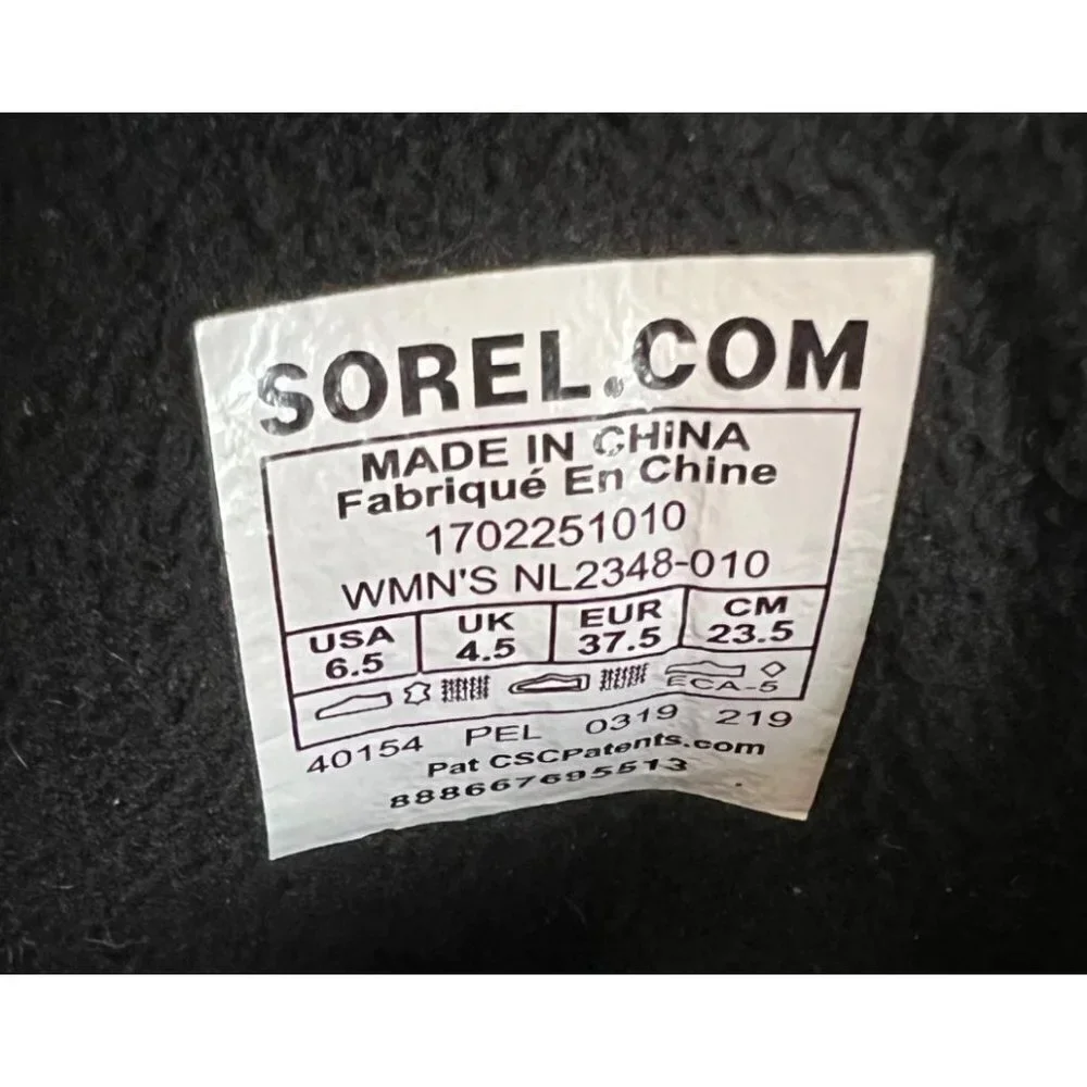 Sorel‎ | Slimpack II Lace Boot Black Women's Sz 6.5 NY2348-010